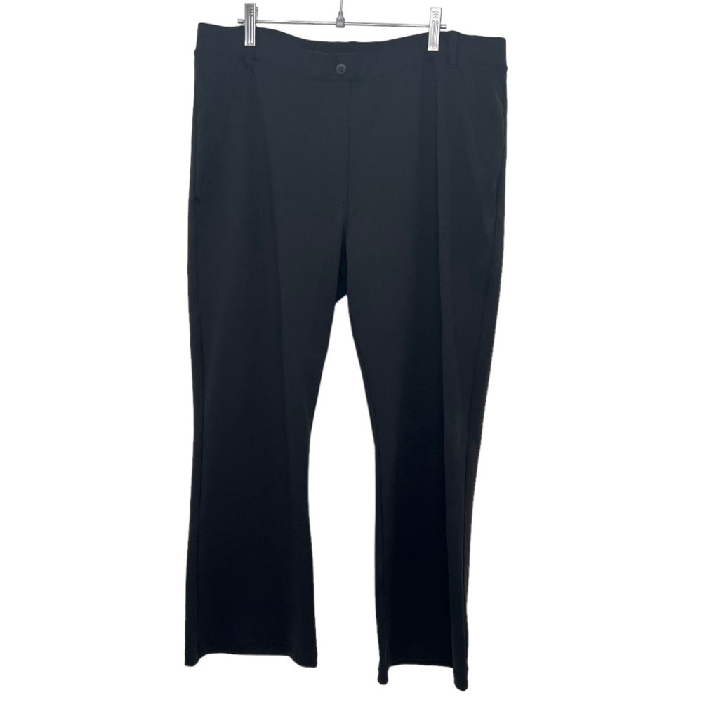 Yogipace NEW Black Stretch Pull On Straight Leg Yoga Dress Pants Womens XXL - Picture 4 of 12